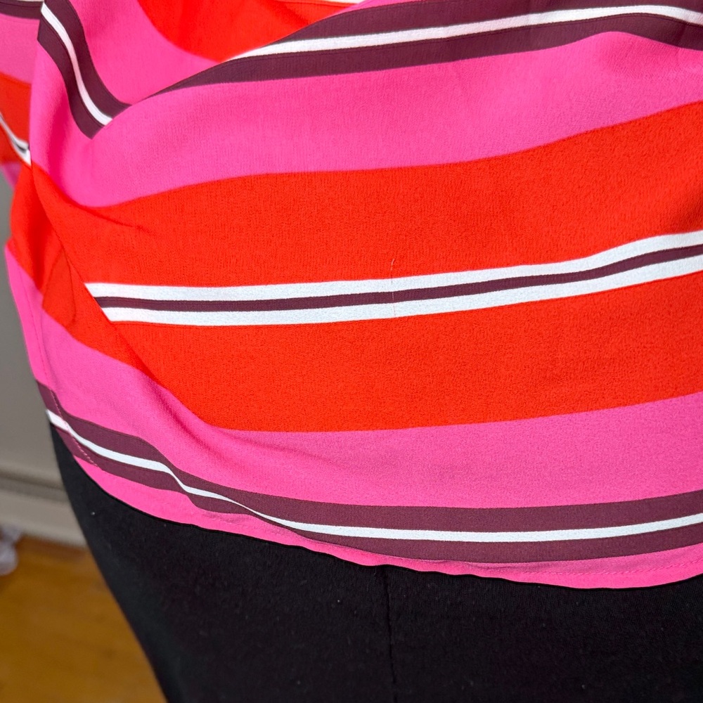 Banana Republic Red and Pink Striped Button Down Shirt - Picture 10 of 15